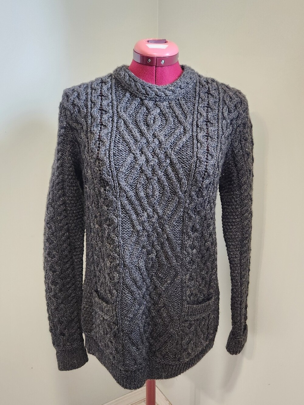 Inis Craft 100% Merino Made In Ireland Fisherman Sweater